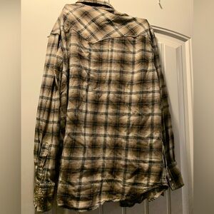 Men’s wrangler wrancher long sleeve pearl snap